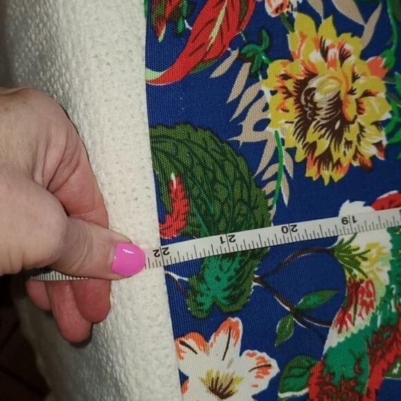 Talbots Colorful Floral‎ Side Zippered Lined Sz 12 Skirt - Picture 6 of 9